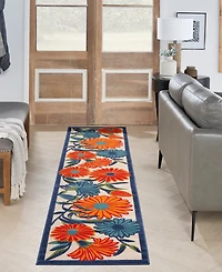 Nourison Home Aloha ALH33 2'3"x10' Runner Area Rug