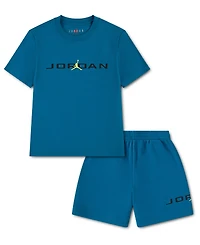 Jordan Boys' Toddler 2T-4T T-Shirt and Shorts, 2-Piece Set