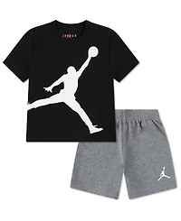 Jordan Toddler Boys 2-Piece Jumbo Jumpman T-Shirt and Shorts Set