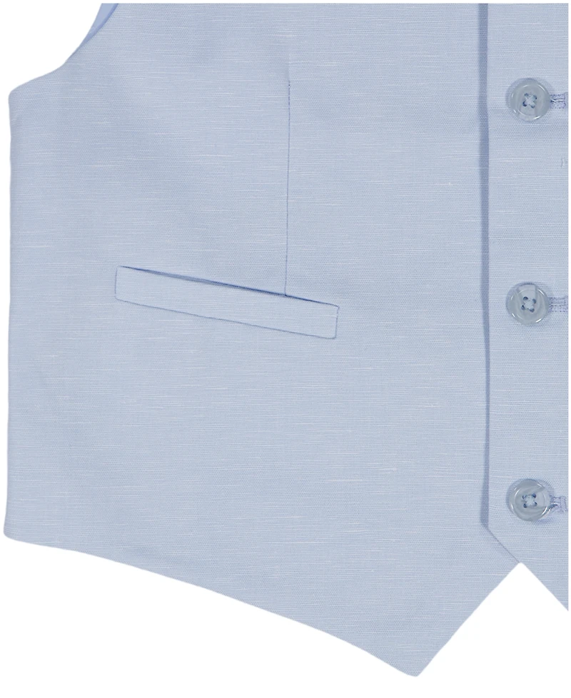 Calvin Klein Boys' 8-20 Tri-Blend Button Front Suit Vest