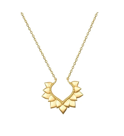Satya Jewelry Blooming Love Lotus Motif Necklace