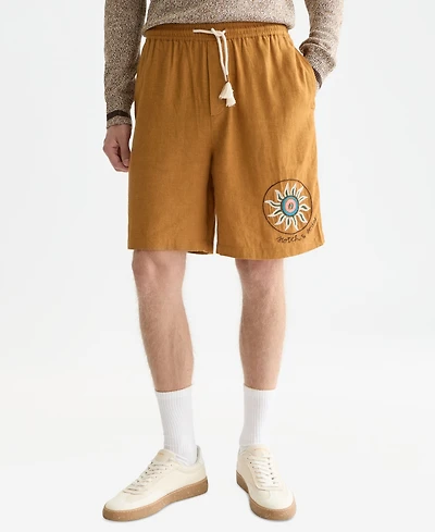 Scotch & Soda Men's Embroidered Wide-Fit Bermuda Shorts