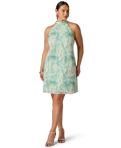 Adrianna Plus Soutache Embroidered Short Dress