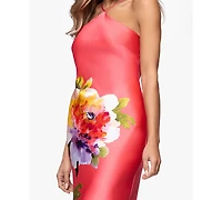 Xscape Women's Printed Halter Neck Maxi Dress