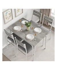 Gaomon Kitchen Table Dining Table Set For 4 Modern Industrial Kitchen Table and Chairs for Dining Room, Home Office