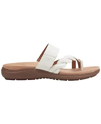 Easy Spirit Women's Waren Asymmetrical Flat Slip-On Sandals