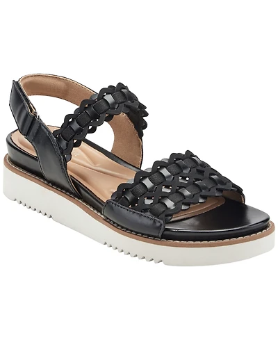 Easy Spirit Women's Warna Woven Flat Slingback Sandals