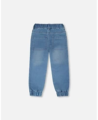 Deux par Big Boys Stretch French Terry Denim Jogger.
