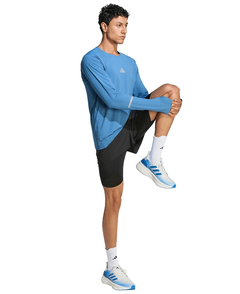 adidas Men's Regular-Fit Run Shorts