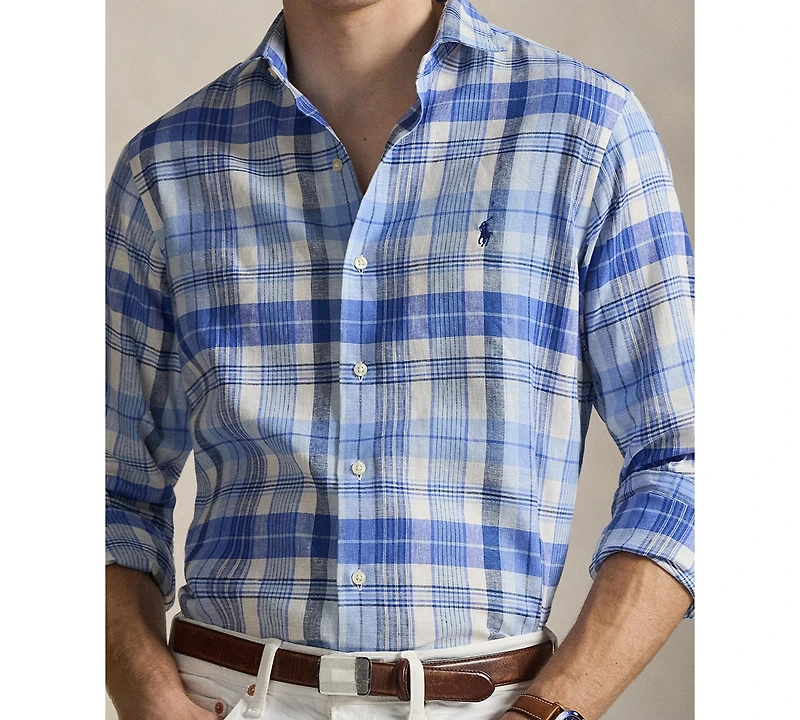 Polo Ralph Lauren Men's Classic-Fit Plaid Pattern Shirt