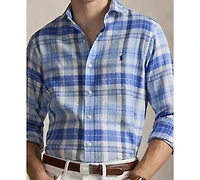 Polo Ralph Lauren Men's Classic-Fit Plaid Pattern Shirt