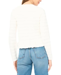 CeCe Women's Long-Sleeve Crew Neck Cardigan