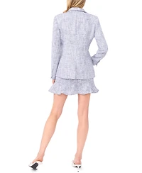 CeCe Women's Flounce Curved Hem Mini Skirt