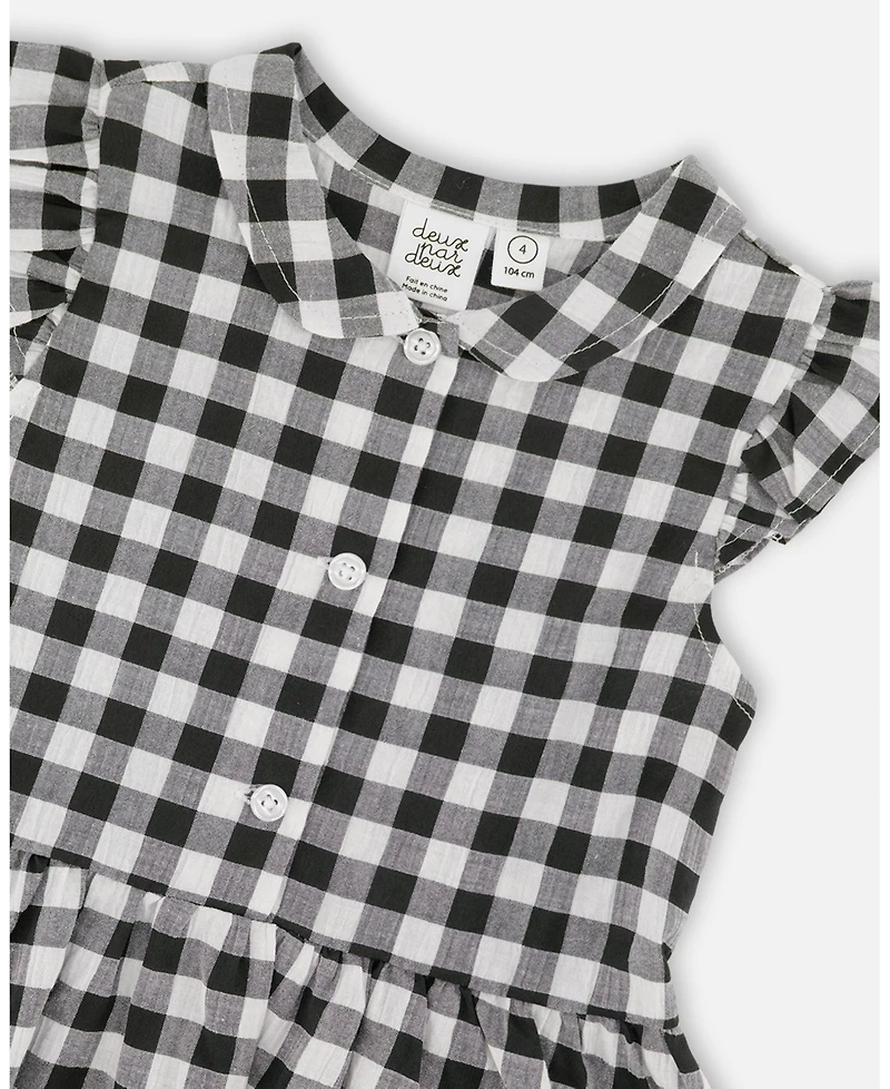 Deux par Girl Sleeveless Button Down Dress - Toddler|Child