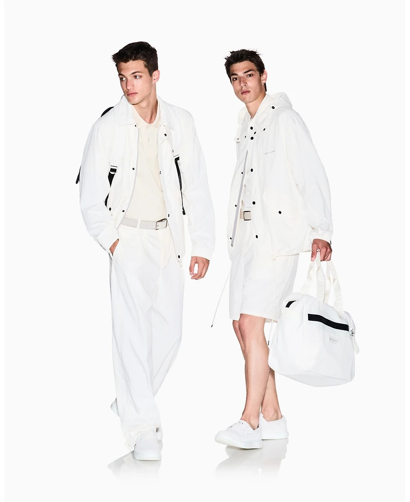 A|X Armani Exchange Men's White Edition Short Sleeve Pique Polo Shirt