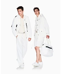 A|X Armani Exchange Men's White Edition Short Sleeve Pique Polo Shirt