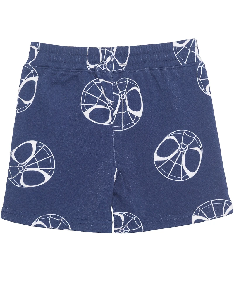 Spider-Man Toddler Boys' 2T-5T Spidey and His Amazing Friends Short-Sleeve T-Shirt and Shorts, 2-Piece Set