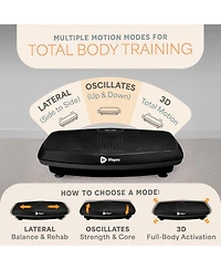LifePro Hovert 3D Vibration Plate – Dual Motor, Oscillation & Lateral Motion for Whole Body Fitness