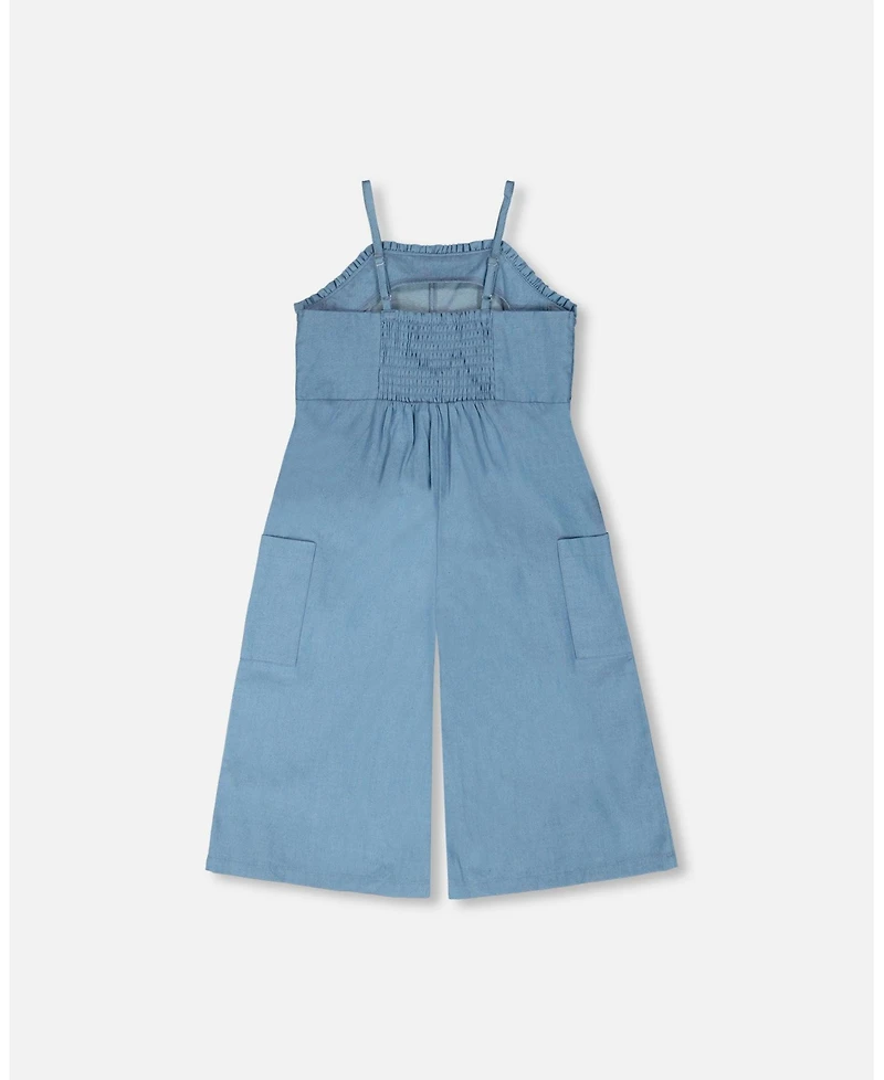 Deux par Big Girls Chambray Jumpsuit