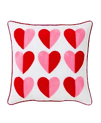 Hallmark Heart Cotton Slub Decorative Pillow, 18" x 18"