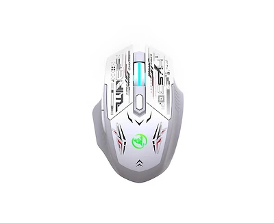 Risokeys Dual Mode 2.4G & Bluetooth 5.1 Wireless Gaming Mouse with Silent Click, Rechargeable, 3 Level Adjustable Dpi