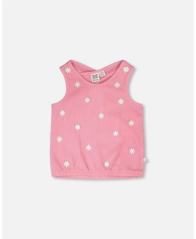 Deux par Deux Big Girls Crinkle Jersey Tank Top