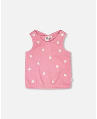 Deux par Deux Big Girls Crinkle Jersey Tank Top