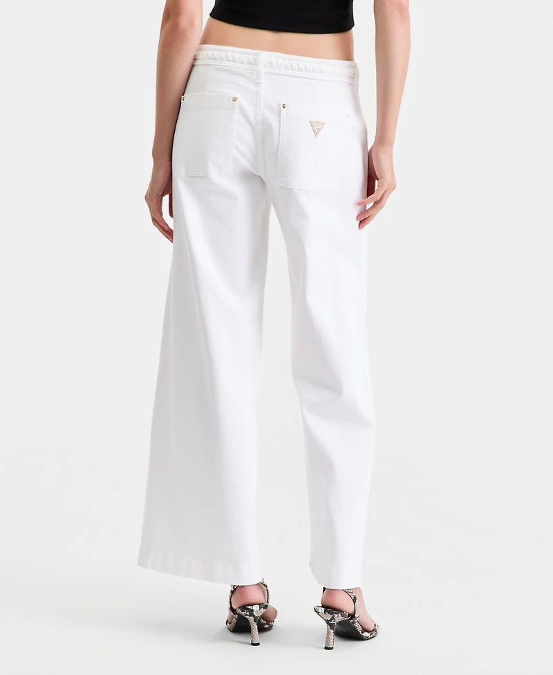 Guess Women's Zoya Wide-Leg Crop Jeans