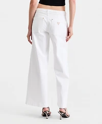 Guess Women's Zoya Wide-Leg Crop Jeans