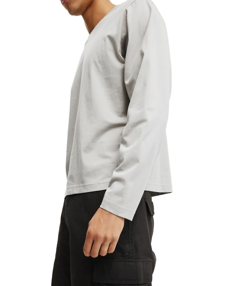 Cotton On Men's Cropped Long-Sleeve T-Shirt
