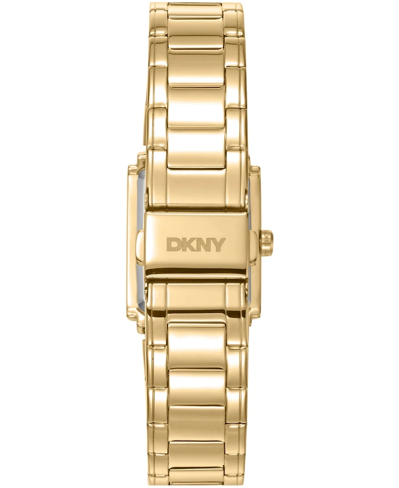 Dkny Women's Champagne Dial Gold-Tone Stainless Steel Bracelet Watch, 23 x 30mm