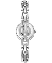 Dkny Women's Black Crystal Accented Dial Stainless Steel Open Link Bracelet Watch, 24mm
