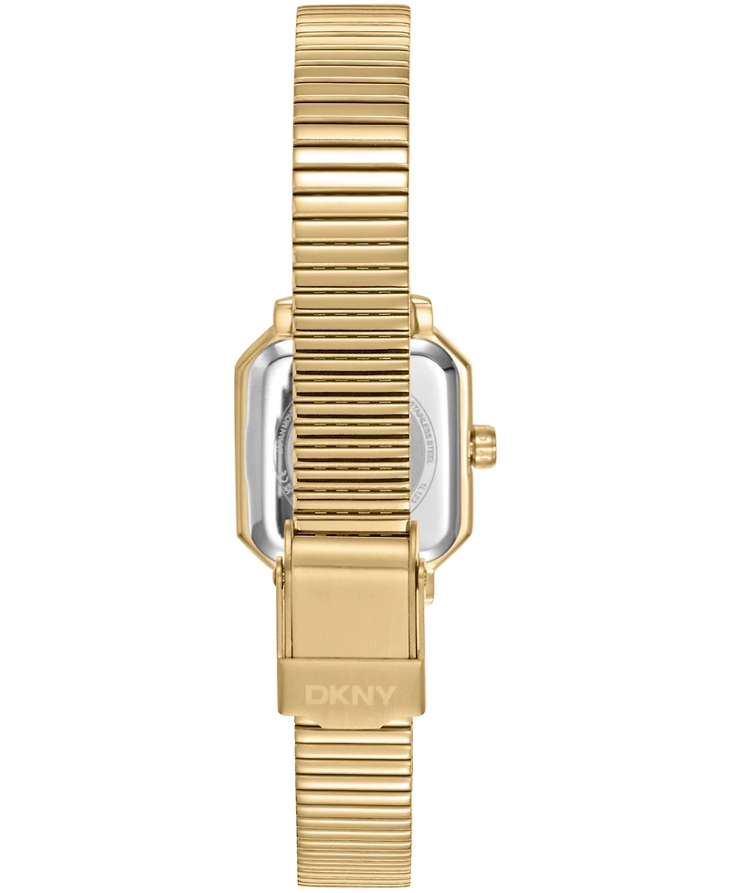 Dkny Women's Dark Green Gold-Tone Stainless Steel Tubogas Bracelet Watch, 22mm