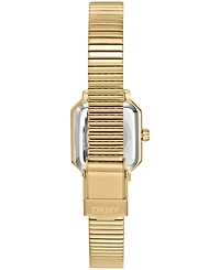 Dkny Women's Dark Green Gold-Tone Stainless Steel Tubogas Bracelet Watch, 22mm