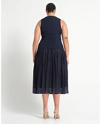 Estelle Women's Jaylee Pleated Midi Dress