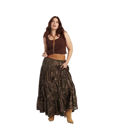 June & Vie Women's + Pointelle Cropped Sweater