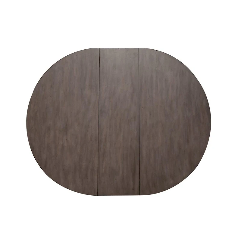 Liberty Furniture Ocean Isle Pedestal Table Set in Antique White w/ Weathered Pine