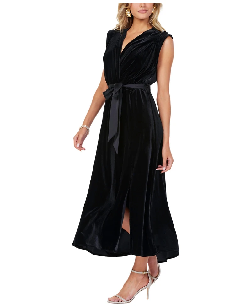 Bishop + Young Women's Bishop + Young Luxe Velvet Aeries Wrap Dress
