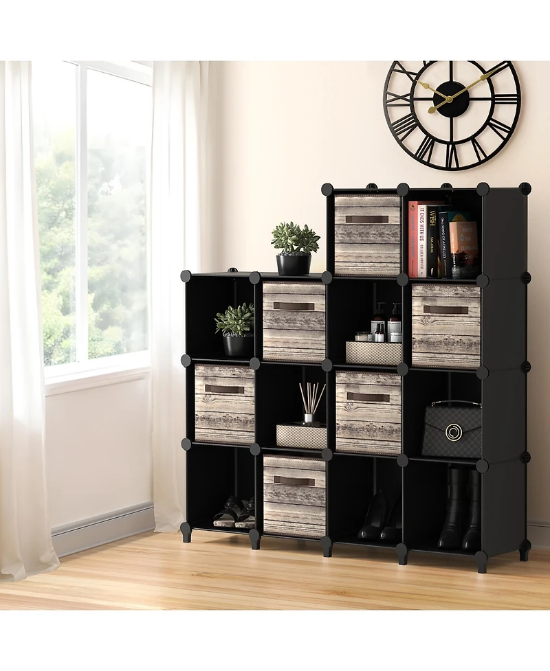 Sorbus -Cube Storage Organizer Cubby Shelf for Closet, Toys, Books, and More Space-Saving Bookshelf Bedroom, Living Room