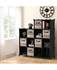 Sorbus -Cube Storage Organizer Cubby Shelf for Closet, Toys, Books, and More Space-Saving Bookshelf Bedroom, Living Room