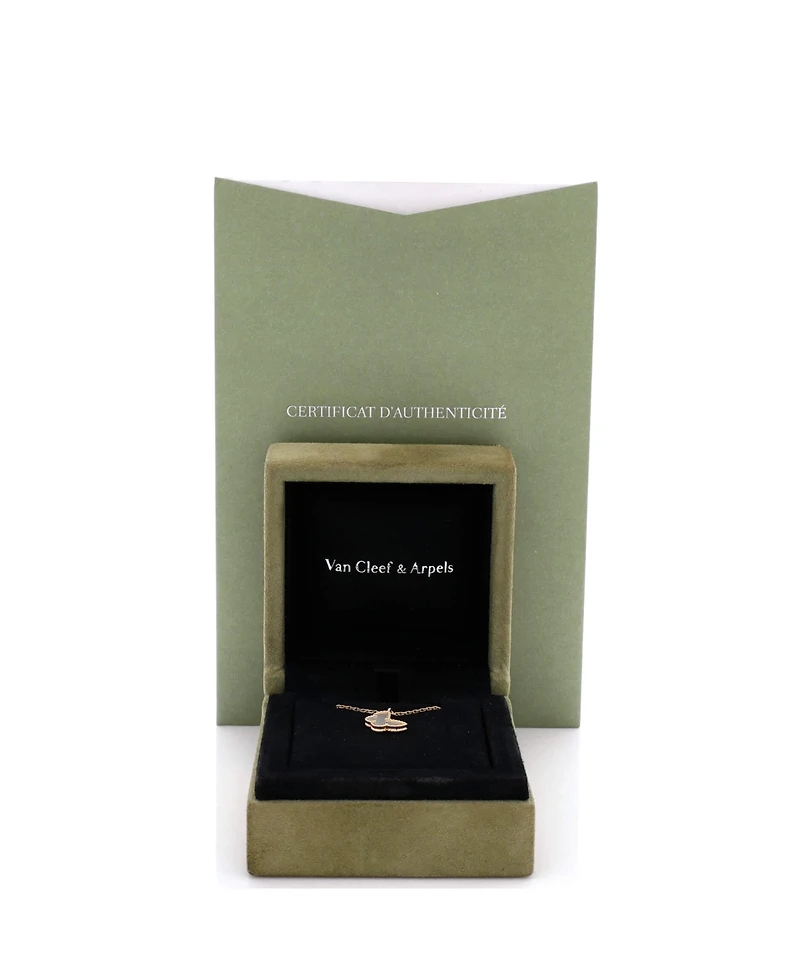 Pre-Owned Van Cleef & Arpels Sweet Alhambra Butterfly Pendant Necklace