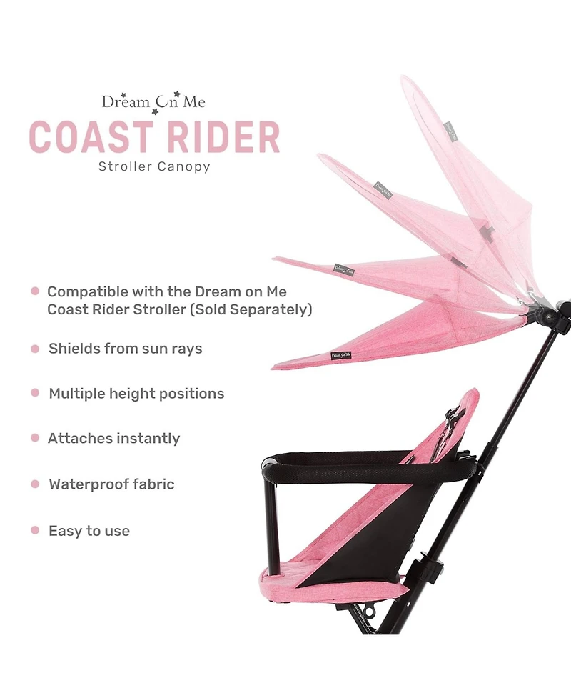 Dream On Me Toddler Coast Rider Stroller Canopy
