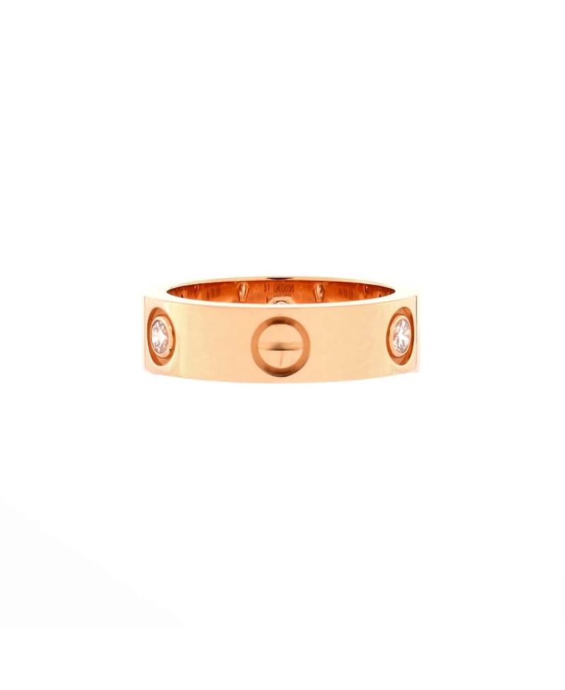 Pre-Owned Cartier Love 3 Diamonds Band Ring