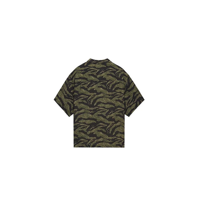 Alpha Industries Big & Tall Ss Camo Relaxed Camp Shirt