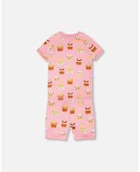 Deux par Big Girls Cotton Two-Piece Pyjama Set