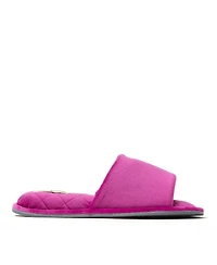 Dearfoams Women's Beatrice Microfiber Velour Slide House Slipper
