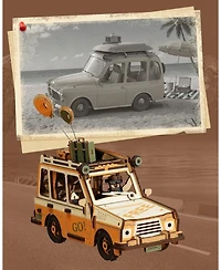 Robotime Pendulum Balance Toy, 3D Wooden Puzzles for Adults, Retro Road Tripper Car, Diy Craft Wood Puzzle Kit, Unique Gift for Men Women Festival