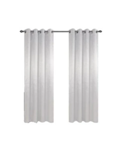 Olivia Gray 100 Polyester 200 Gsm Arlo Embossed Blackout Grommet Curtain Panel 54 X22 X 84 X22