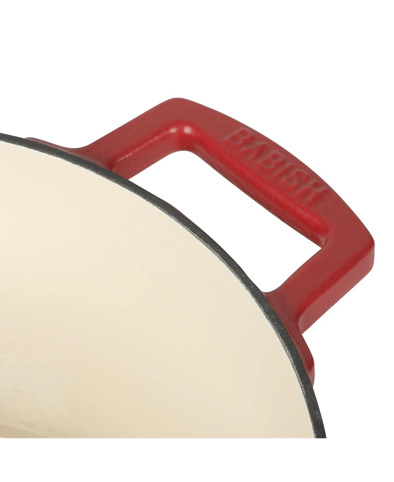 Babish 6 Qt Round Matte Enamel Cast Iron Dutch Oven