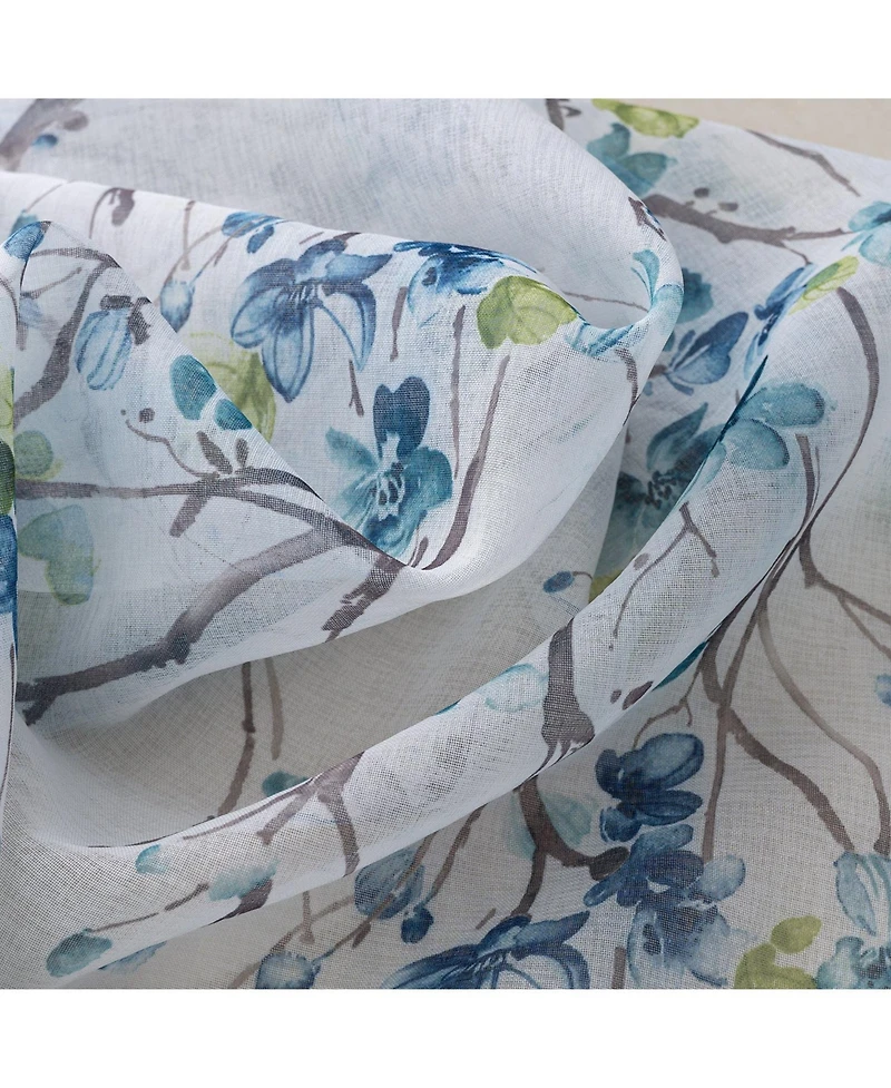 Olivia Gray 100% Polyester Aiden Printed Textured Grommet Curtain Panel